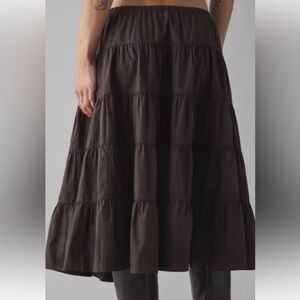 INC International Concepts Dark Brown  Maxi Skirt NWOT